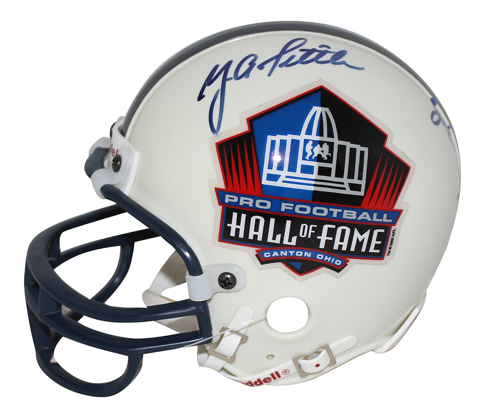 Million Dollar Backfield Signed Hall Of Fame Replica Mini Helmet 4 Sigs BAS