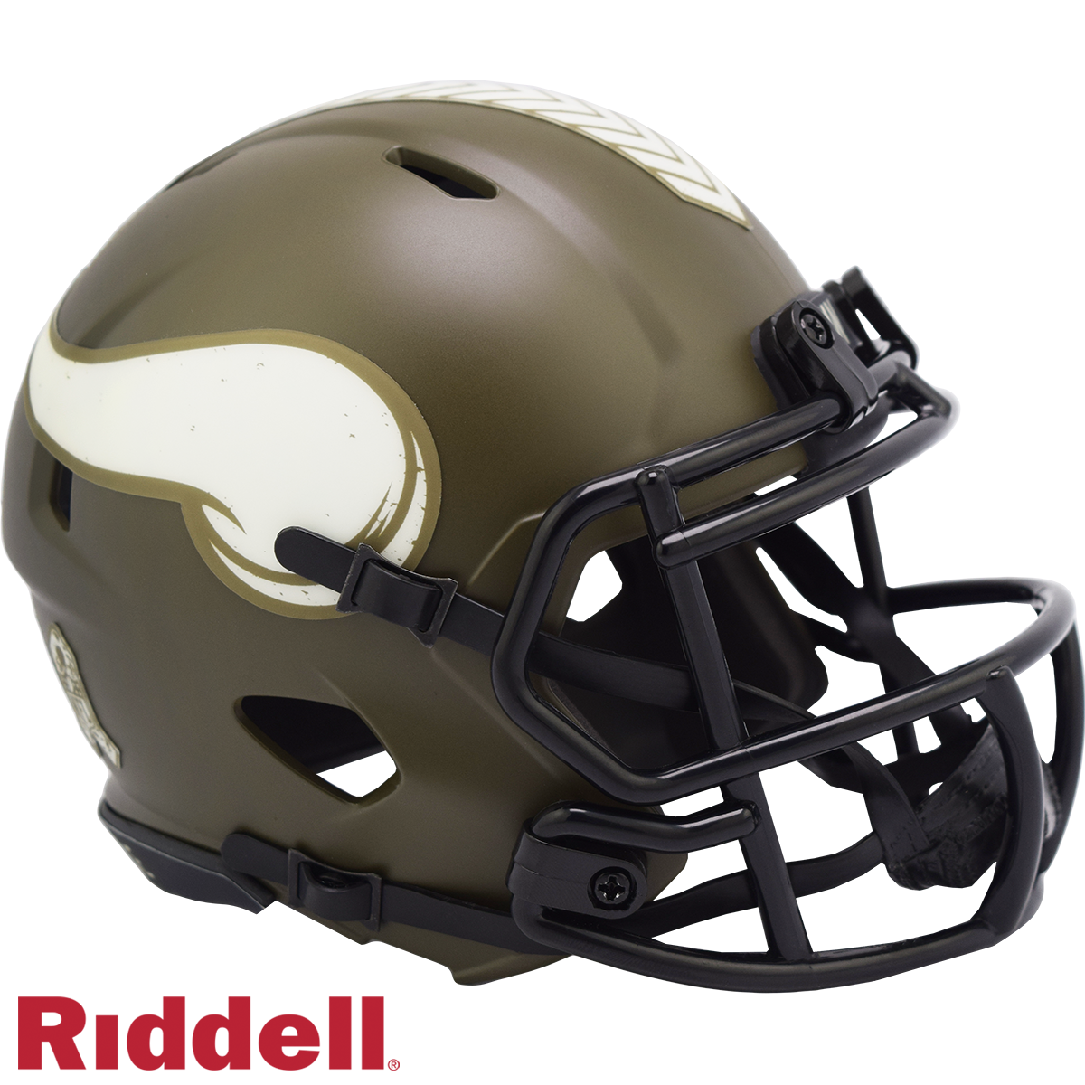 Minnesota Vikings Riddell New In Box 2022 Salute to Service Mini Helmet 35180