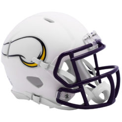 Minnesota Vikings Full Size White Matte Speed Replica Helmet New In Box 25827