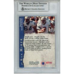 Rick Mirer Signed Seattle Seahawks 93 Pro Set Trading Card Slab Beckett 56131