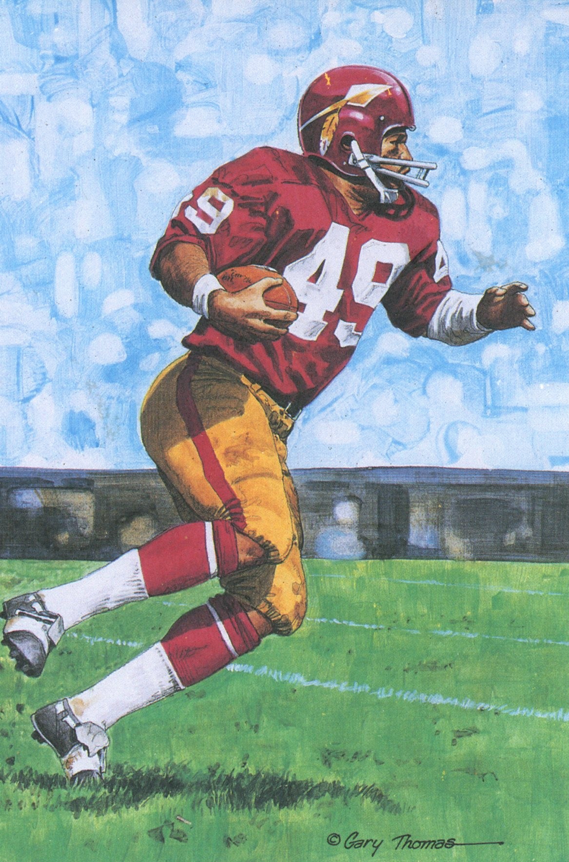 Bobby Mitchell Washington Redskins Goal Line Art Card Series 1 #20 LE/5000 58120