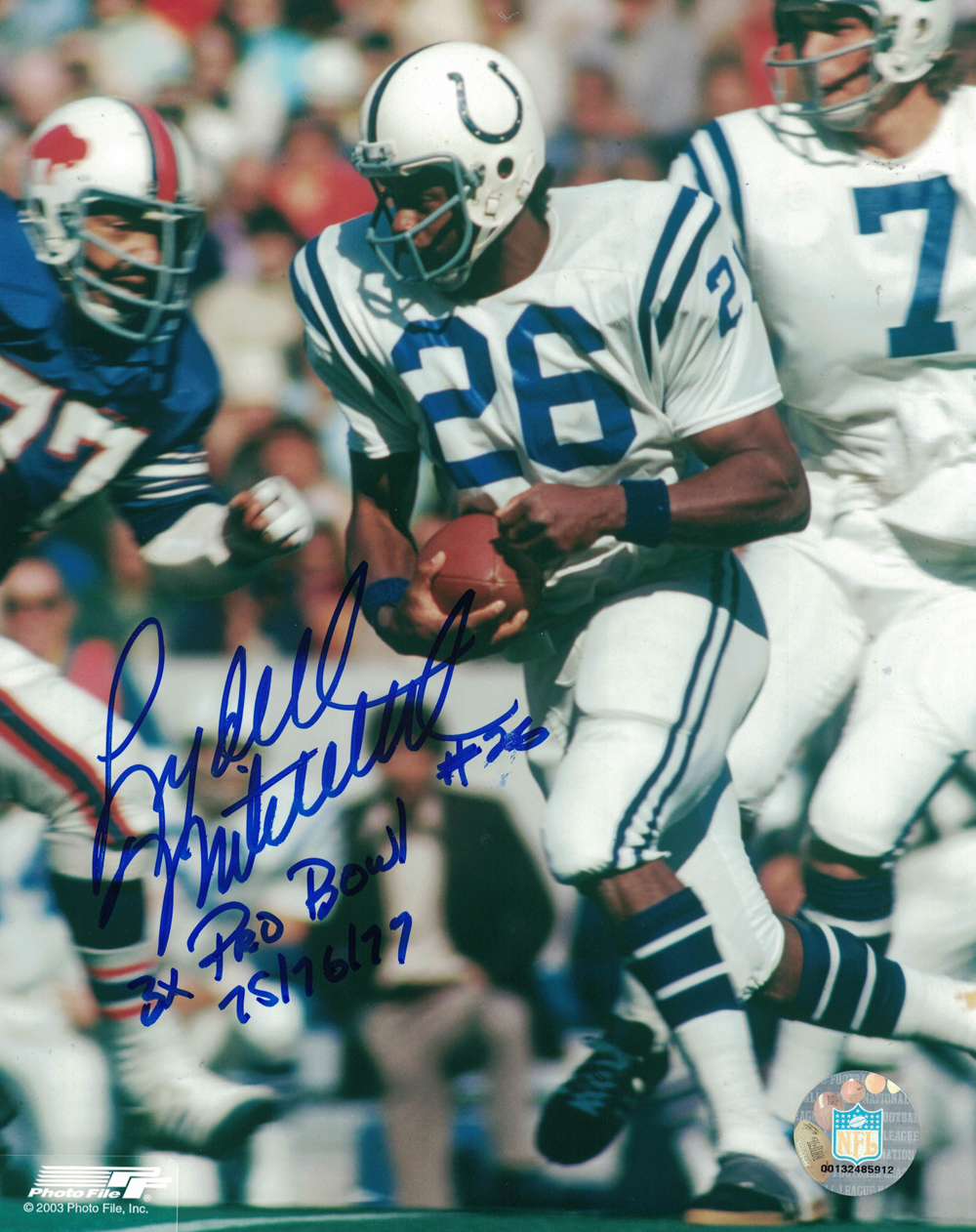 Lydell Mitchell Autographed/Signed Baltimore Colts 8x10 Photo Pro Bowl 27884