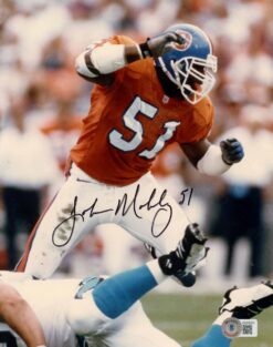 John Mobley Autographed Denver Broncos 8x10 Photo Beckett 51096