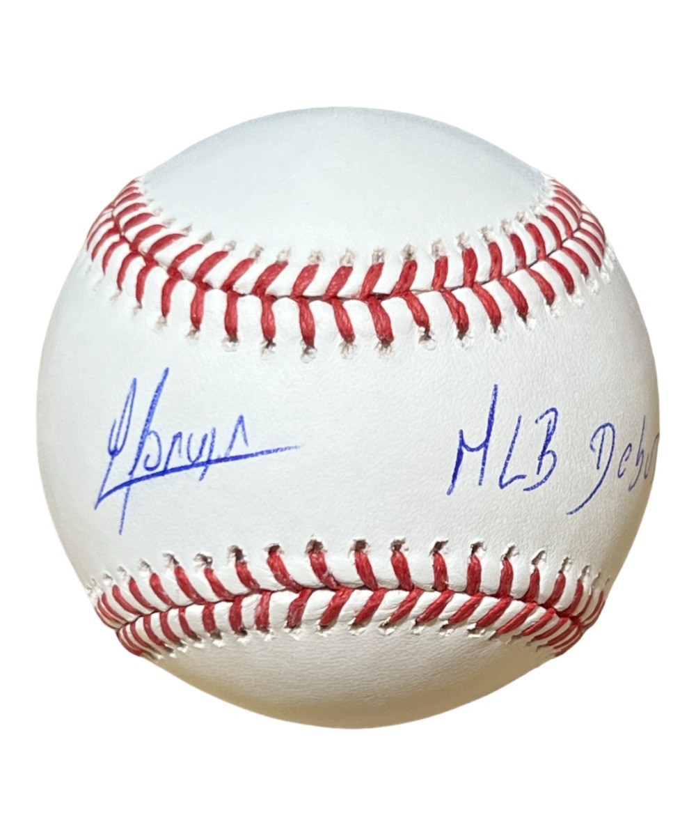 Yoan Moncada Autographed ROMLB Baseball White Sox MLB Debut MLB