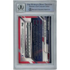 Yoan Moncada Autographed 16 Bowman Chrome Prospects #BCP148 Debut Beckett 54576