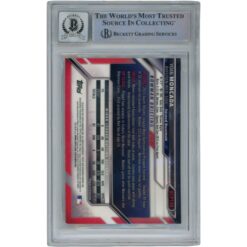 Yoan Moncada Autographed 2016 Bowman Chrome Prospects #BCP148 Beckett 54575