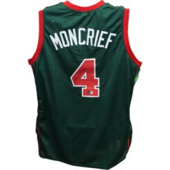 Sidney Moncrief Autographed/Signed Pro Style Green Jersey Beckett 