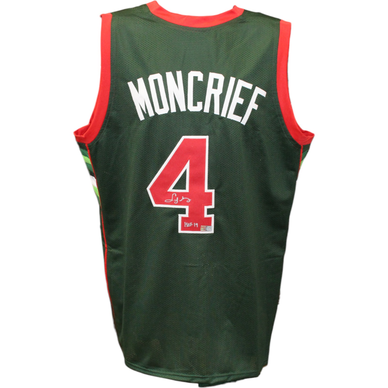 Sydney Moncrief Autographed/Signed Pro Style Green Jersey HOF Beckett 