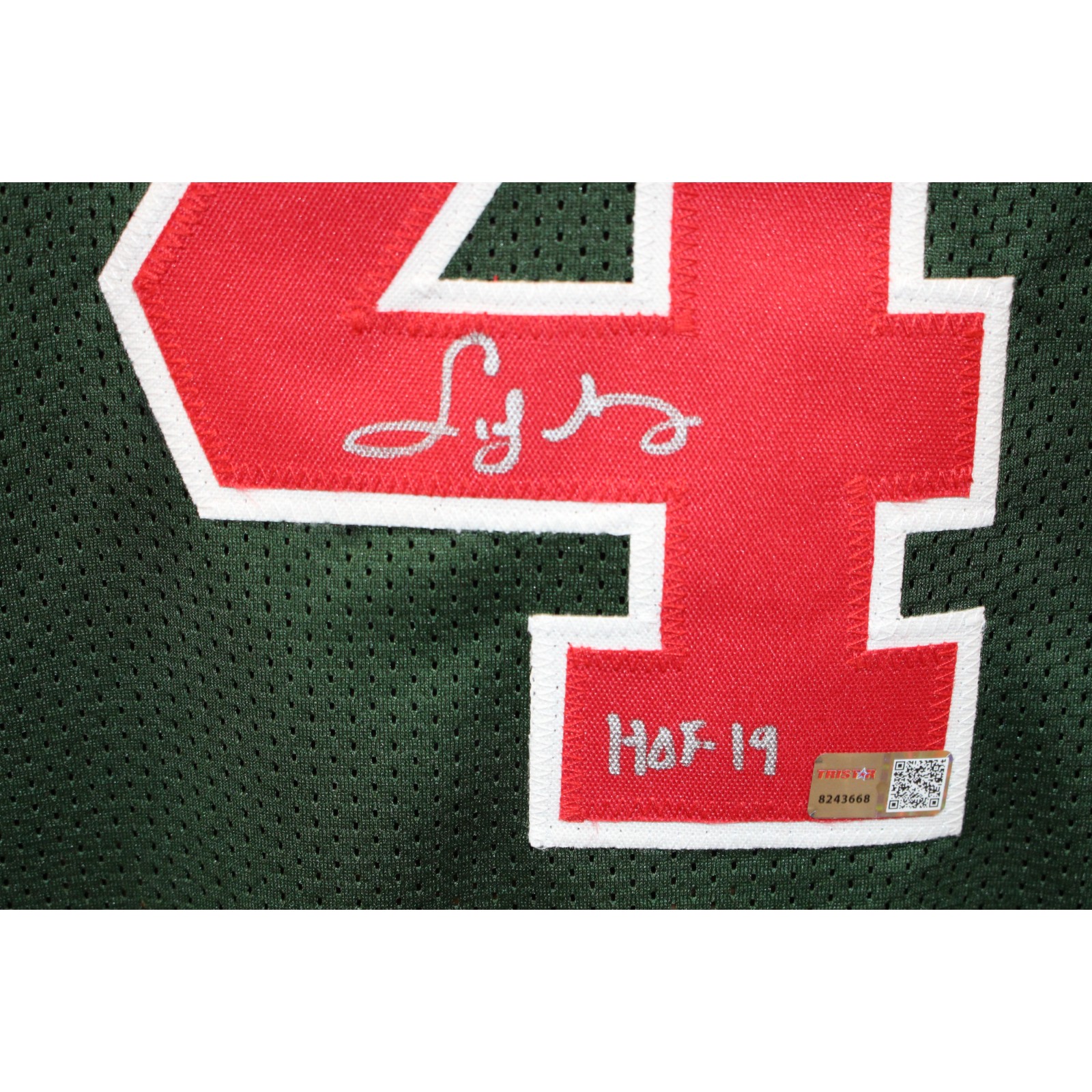 Sydney Moncrief Autographed/Signed Pro Style Green Jersey HOF Beckett