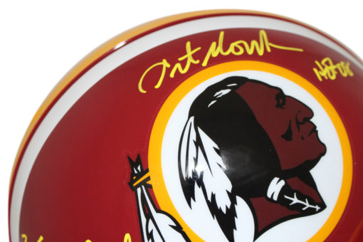 Art Monk Autographed Washington Redskins Authentic Helmet 2 Insc JSA 25562