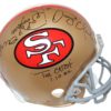 Joe Montana & Dwight Clark Signed San Francisco 49ers Authentic Helmet BAS 24822
