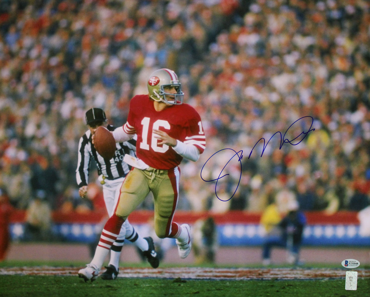 Joe Montana Autographed/Signed San Francisco 49ers 16x20 Photo BAS 29178