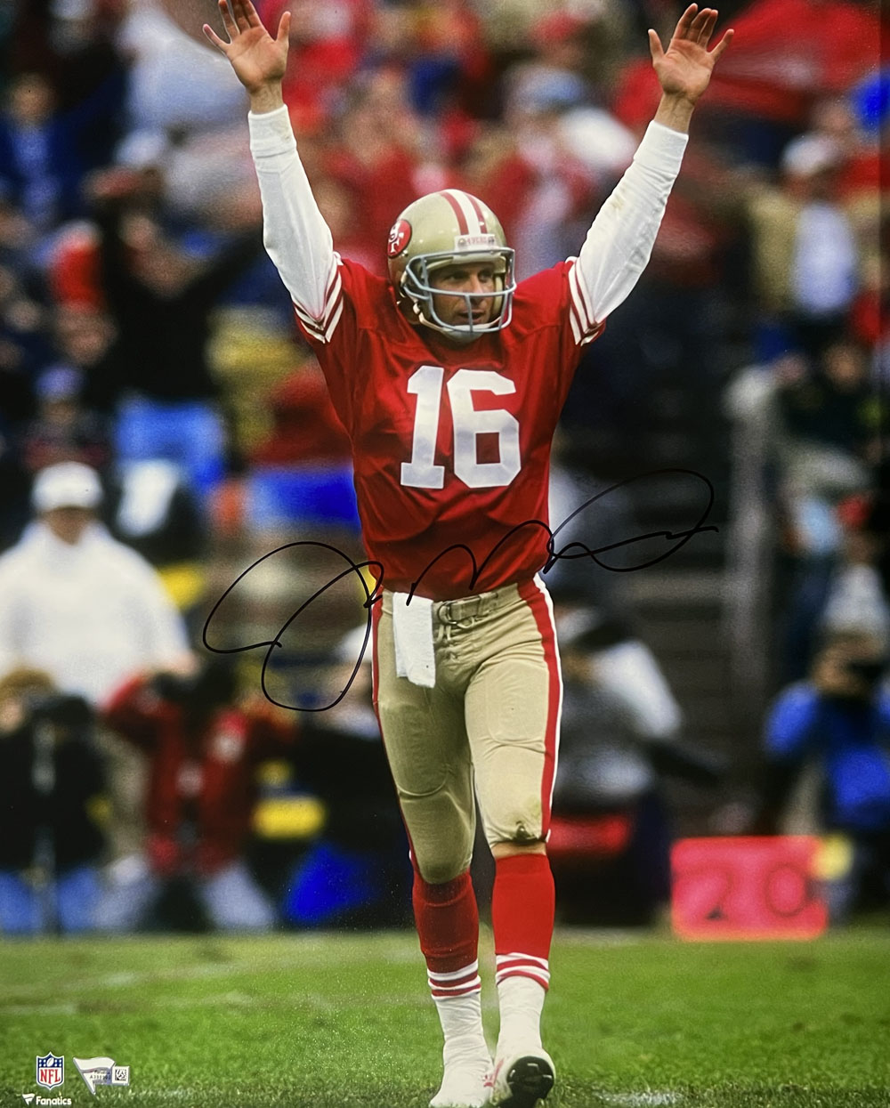 Joe Montana Autographed San Francisco 49ers 16x20 Photo Fanatics FAN