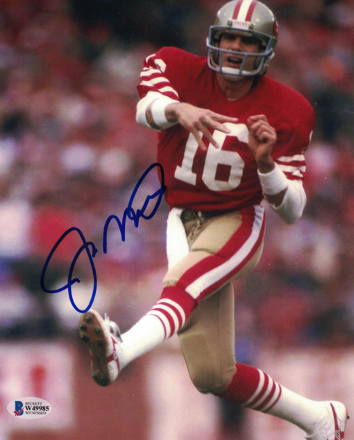 Joe Montana Autographed/Signed San Francisco 49ers 8x10 Photo BAS 25932