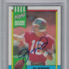 Joe Montana Autographed/Signed San Francisco 49ers 1990 Topps Card BAS 26553