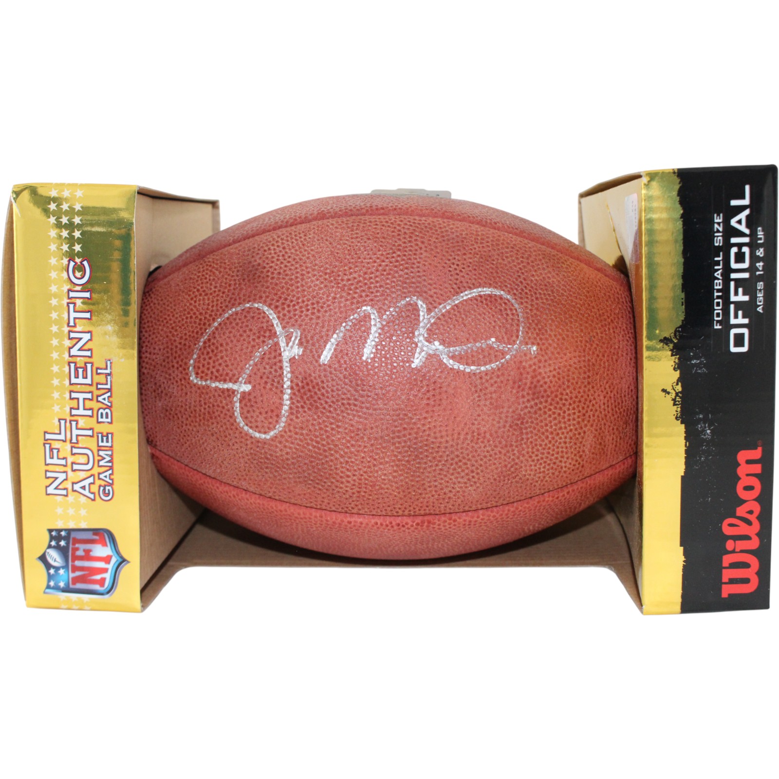 Joe Montana Autographed San Francisco 49ers NFL Wilson Football Beckett 53159