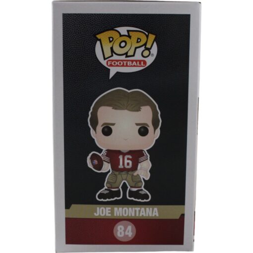 Joe Montana Signed San Francisco 49ers Funko Pop! #84 w/Hard Protector FAN