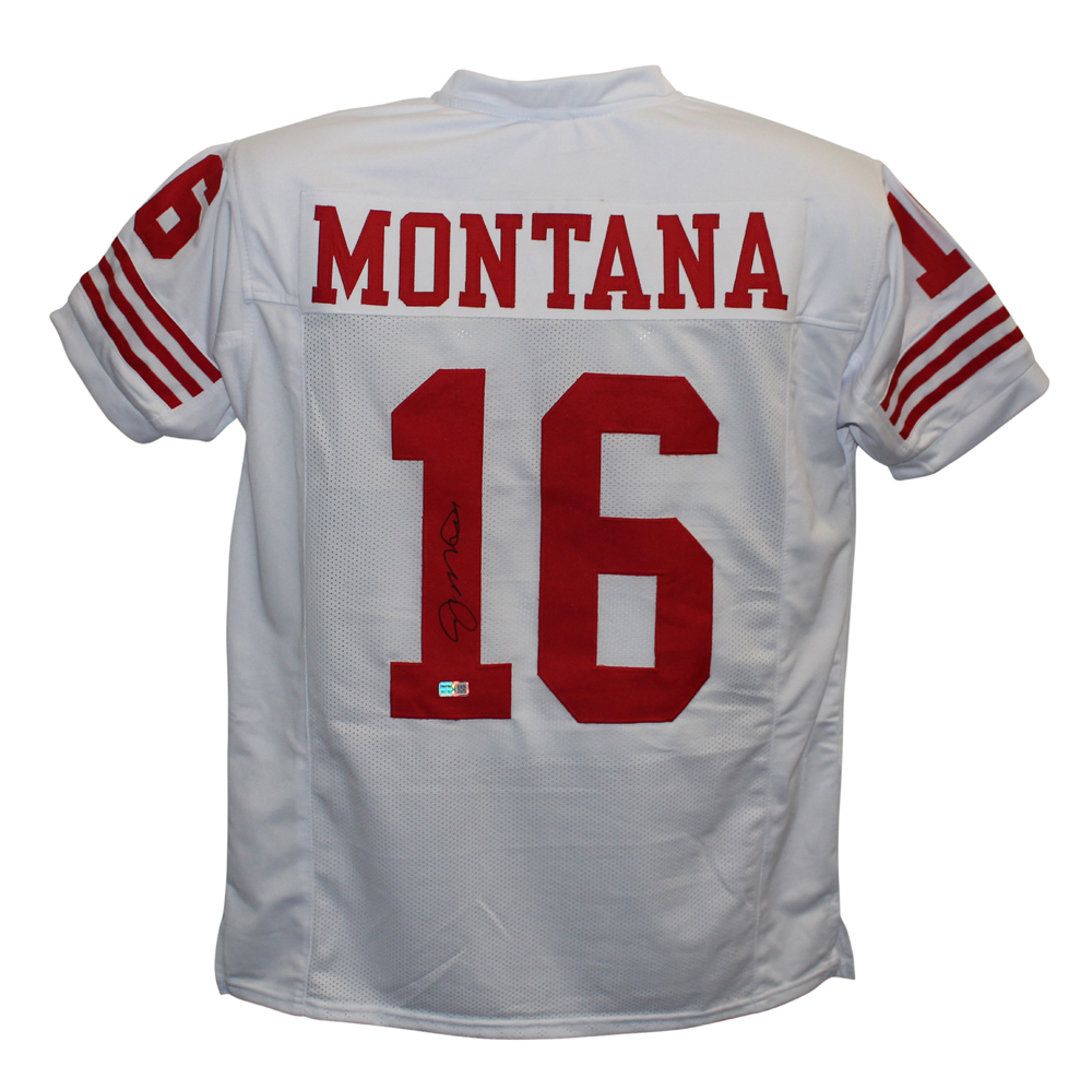 Joe Montana Autographed/Signed Pro Style Red XL Jersey Tristar 26376