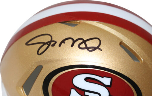Joe Montana Autographed San Francisco 49ers speed Mini Helmet JSA