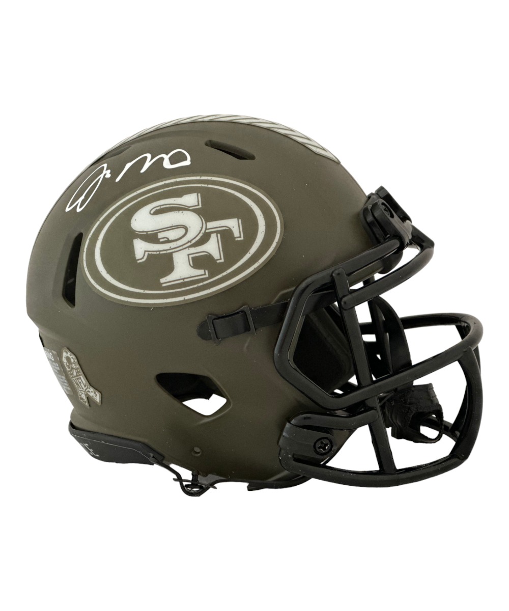 Joe Montana Autographed San Francisco 49ers Salute Mini Helmet FAN
