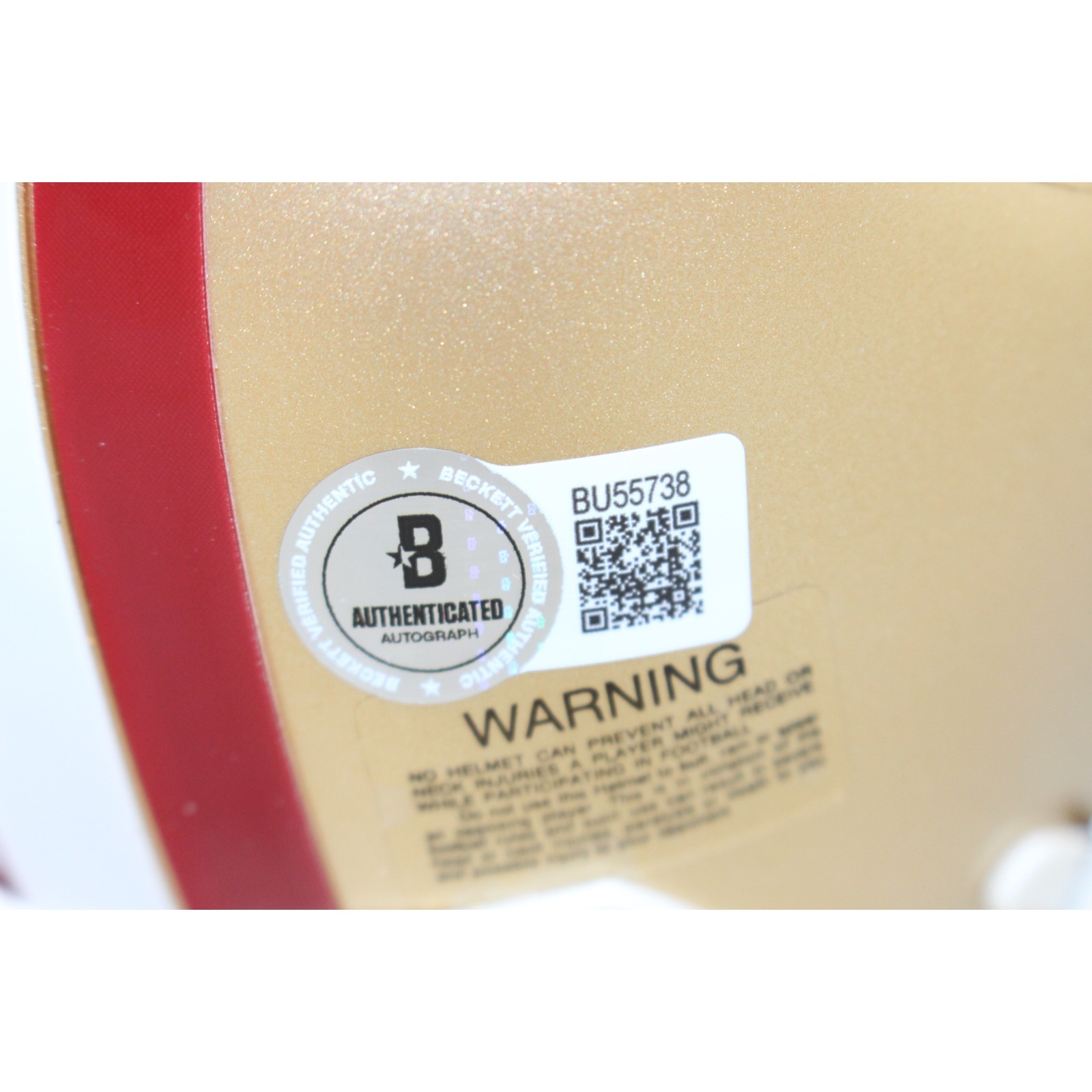 Joe Montana Autographed San Francisco 49ers VSR4 Mini Helmet Beckett 53161 4 Joe Montana Autographed San Francisco 49ers VSR4 Mini Helmet Beckett 53161