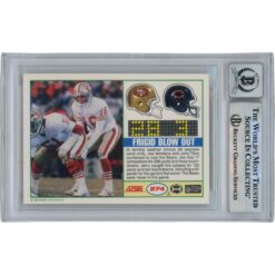 Joe Montana Autographed/Signed 1989 Score #274 Slab Trading Card Beckett 49910