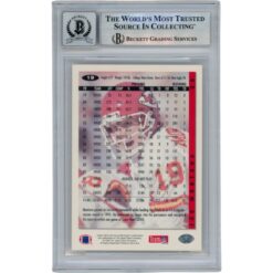 Joe Montana Autographed 1994 Upper Deck #19 Slab Trading Card Beckett 49907
