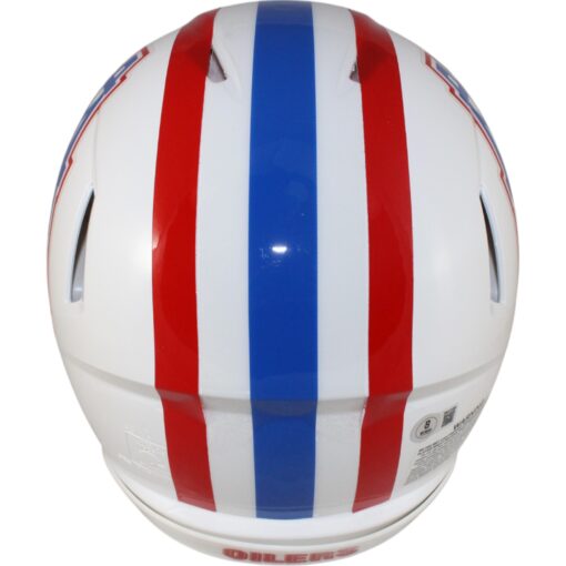 Warren Moon Autographed Houston Oilers TB 81-98 Pro Helmet HOF 06 Beckett 49298