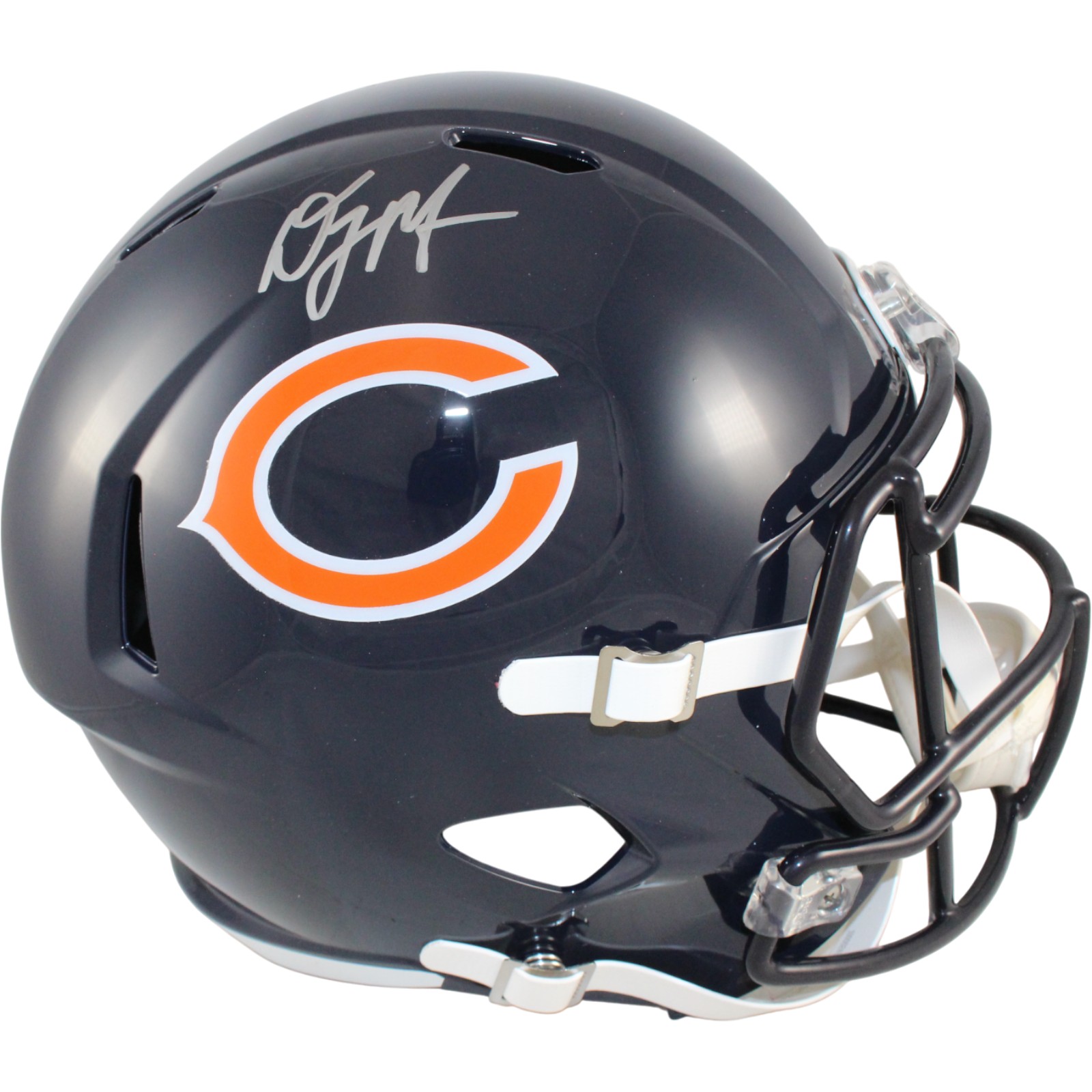 DJ Moore Autographed/Signed Chicago Bears F/S Helmet Beckett Witness 54819