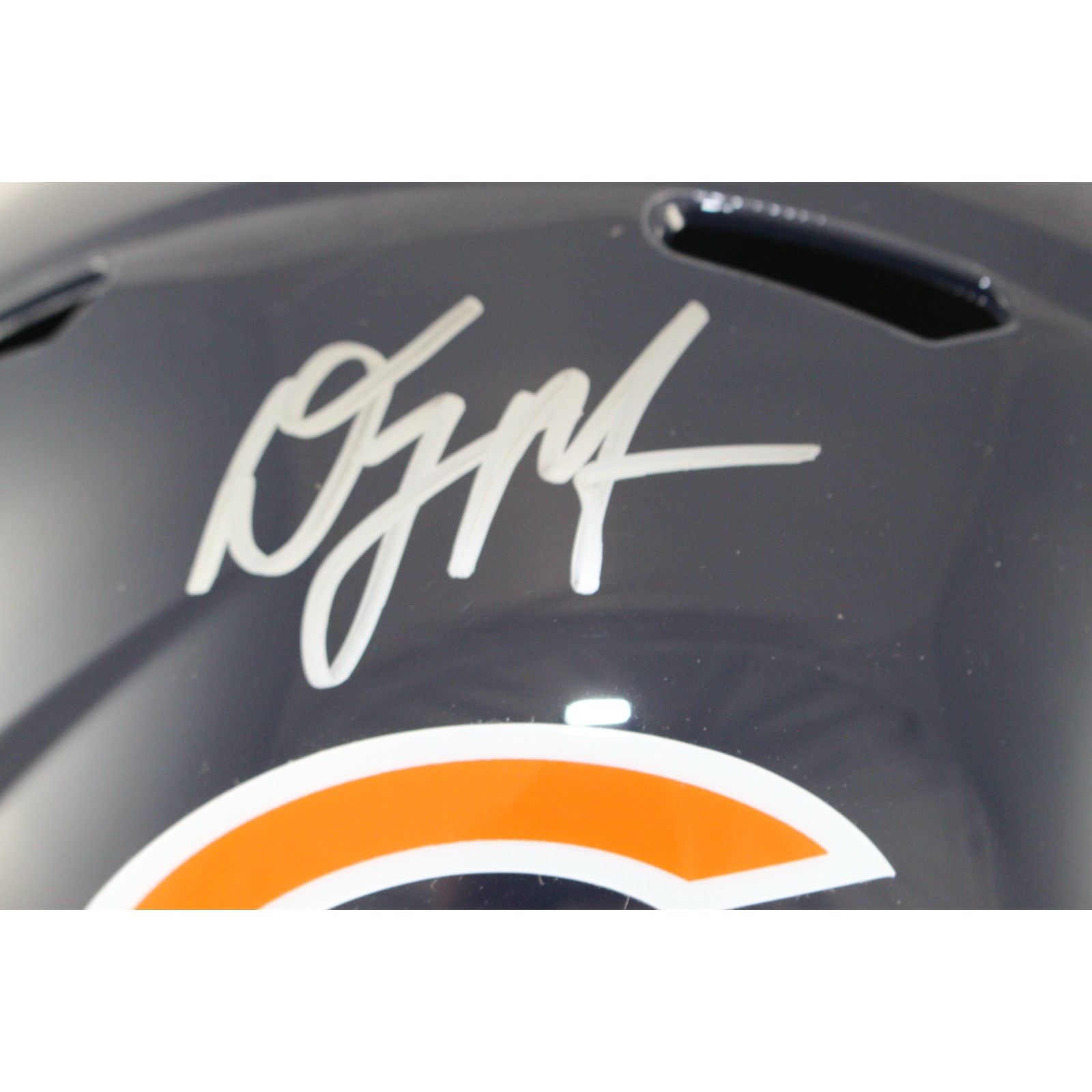 DJ Moore Autographed/Signed Chicago Bears F/S Helmet Beckett Witness 54819