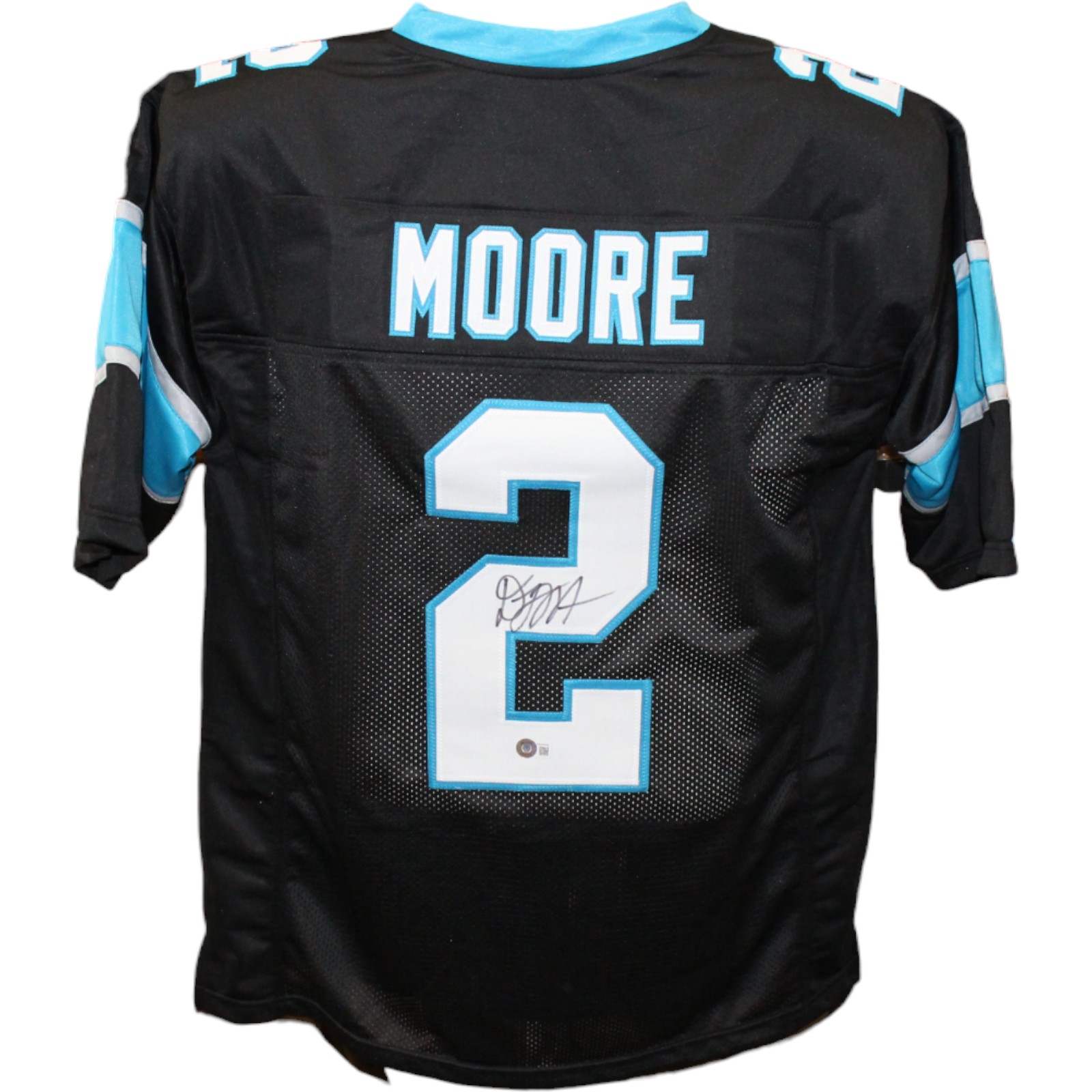 DJ Moore Autographed/Signed Pro Style Black Jersey Beckett