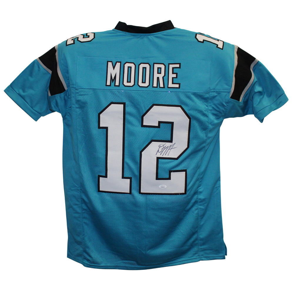 DJ Moore Autographed/Signed Pro Style Blue XL Jersey JSA 26350 – Denver