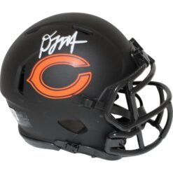 DJ Moore Autographed/Signed Chicago Bears Eclipse Mini Helmet Beckett 