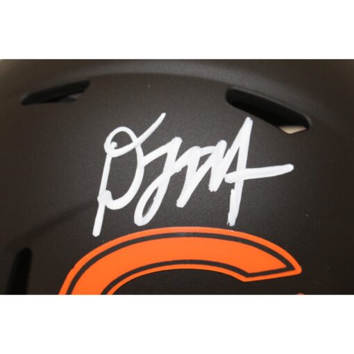 DJ Moore Autographed/Signed Chicago Bears Eclipse Mini Helmet Beckett