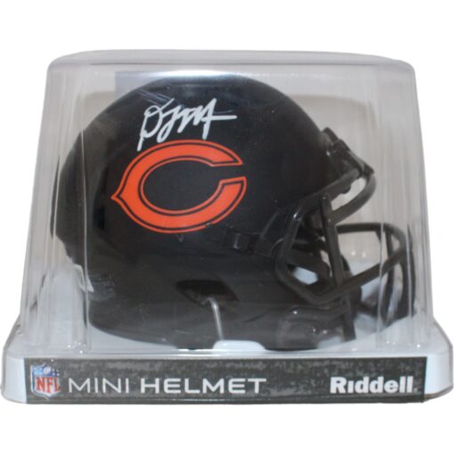 DJ Moore Autographed/Signed Chicago Bears Eclipse Mini Helmet Beckett