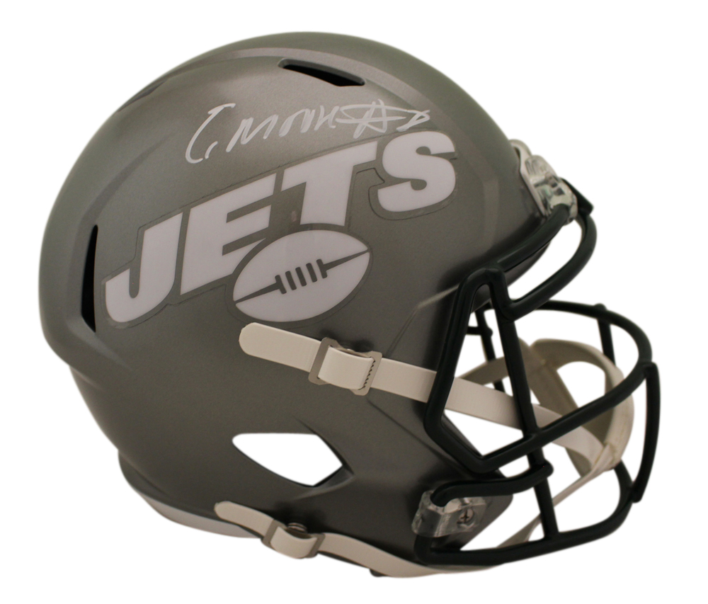 Elijah Moore Autographed/Signed New York Jets F/S Flash Helmet Beckett