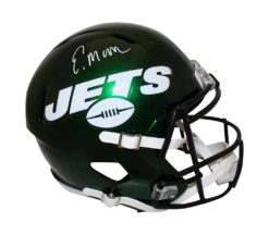 Elijah Moore Autographed/Signed New York Jets F/S speed Helmet Beckett