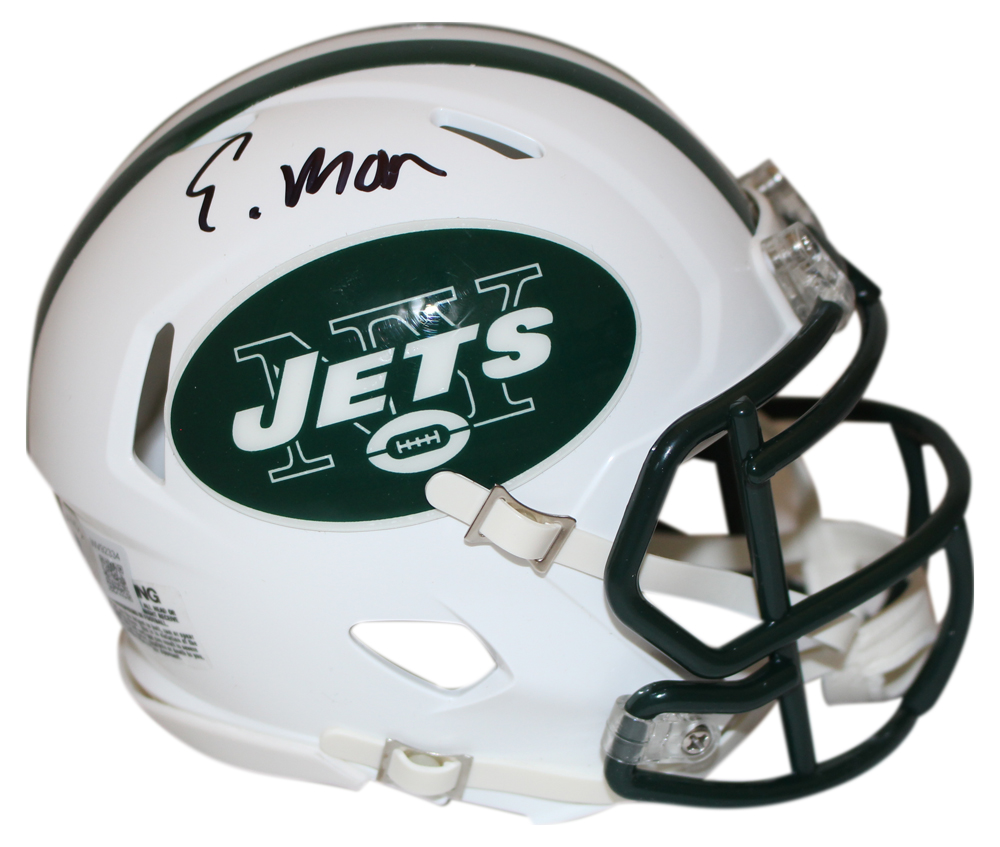 Elijah Moore Autographed New York Jets 98-18 Speed Mini Helmet Beckett
