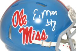 Elijah Moore Autographed Ole Miss Rebels Speed Mini Helmet Beckett