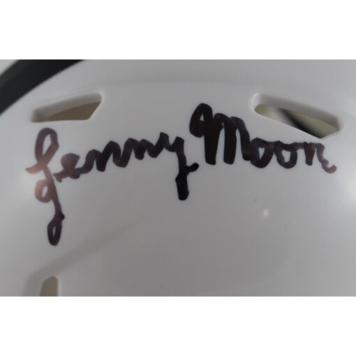Lenny Moore Signed Penn State Nittany Lions Mini Helmet Beckett Witness 49695