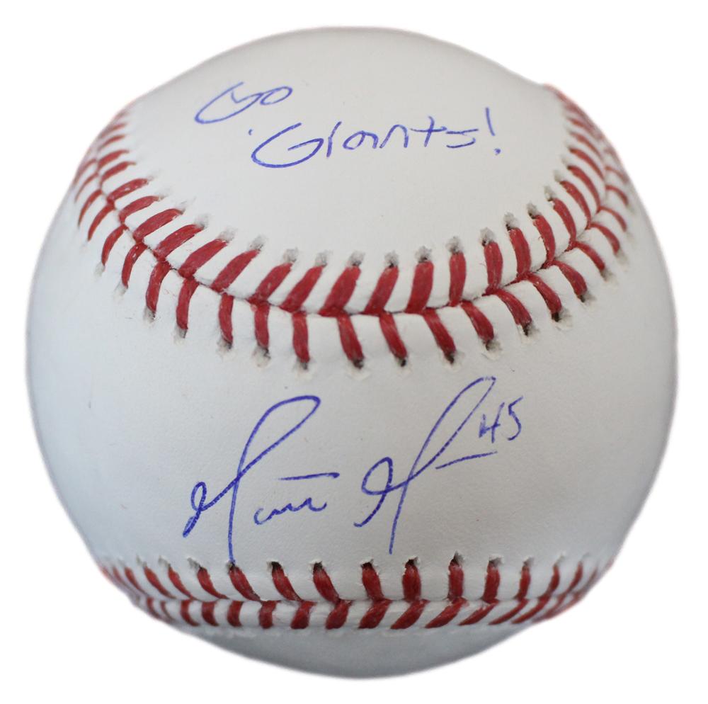 Matt Moore Autographed San Francisco Giants OML Baseball Go Giants JSA 24698