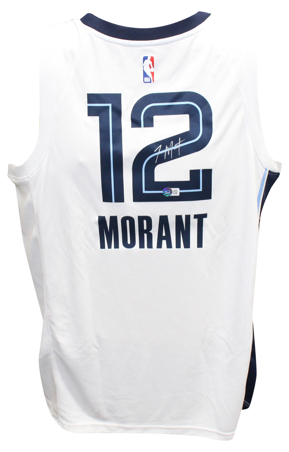 Ja Morant Autographed Memphis Grizzlies White Jersey Nike Beckett