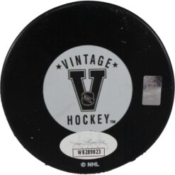 Brendan Morrison Autographed/Signed Vancover Canucks Logo Puck JSA 53998