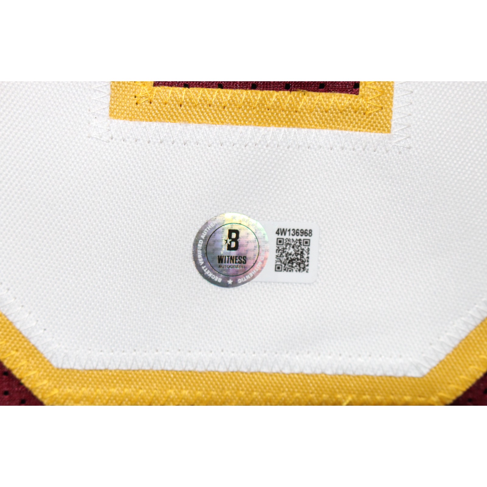 Mark Moseley Autographed Pro Style XL Red Jersey 82 MVP Beckett Witness 54291 5 Mark Moseley Autographed Pro Style XL Red Jersey 82 MVP Beckett Witness 54291