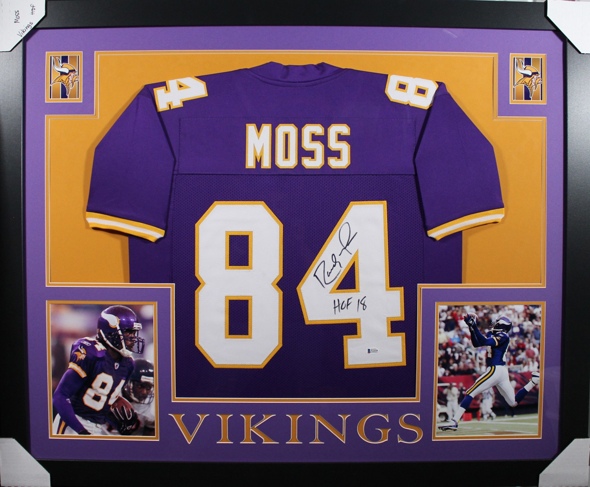 randy moss framed jersey