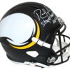 Randy Moss Autographed Minnesota Vikings AMP Replica Helmet 2 Insc BAS 25637