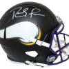 Randy Moss Autographed Minnesota Vikings Black Matte Replica Helmet BAS 25638