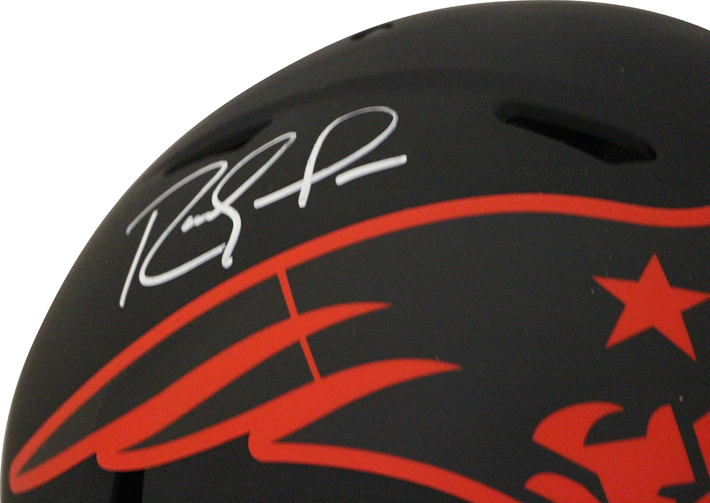Randy Moss Signed New England Patriots Authentic Eclipse Helmet BAS 29999