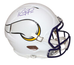 Randy Moss Autographed Minnesota Vikings White Authentic Helmet BAS 