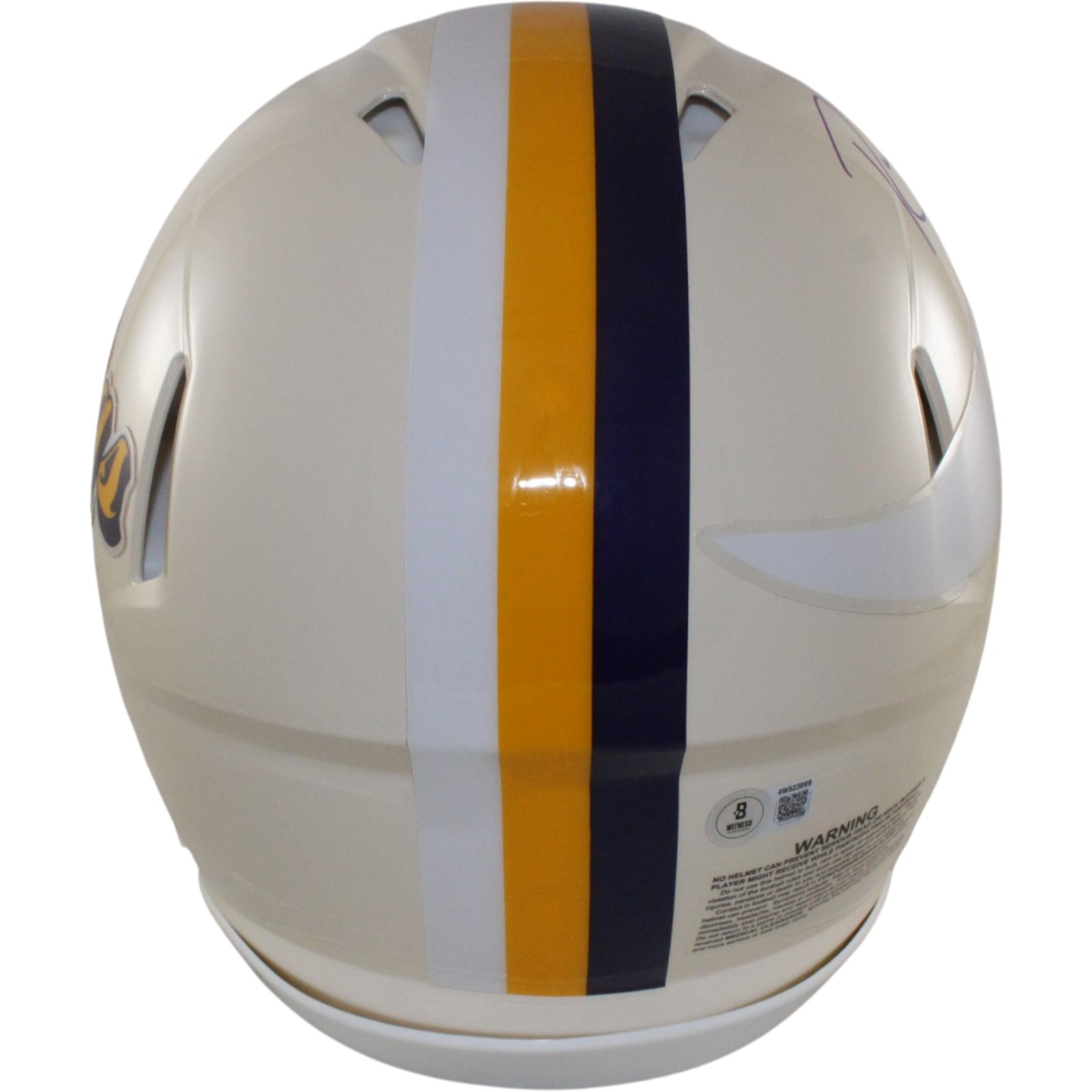 Randy Moss Autographed Minnesota Vikings Authentic Retro Helmet Beckett 56323 3 Randy Moss Autographed Minnesota Vikings Authentic Retro Helmet Beckett 56323